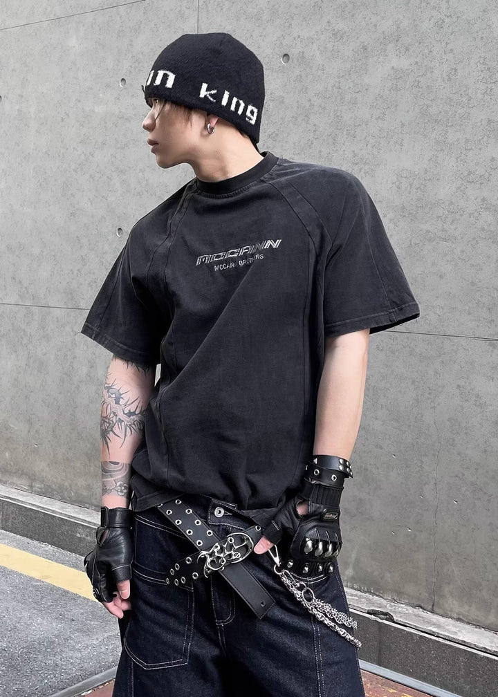 WASHED PANEL LOGO T-SHIRT DFDES4590