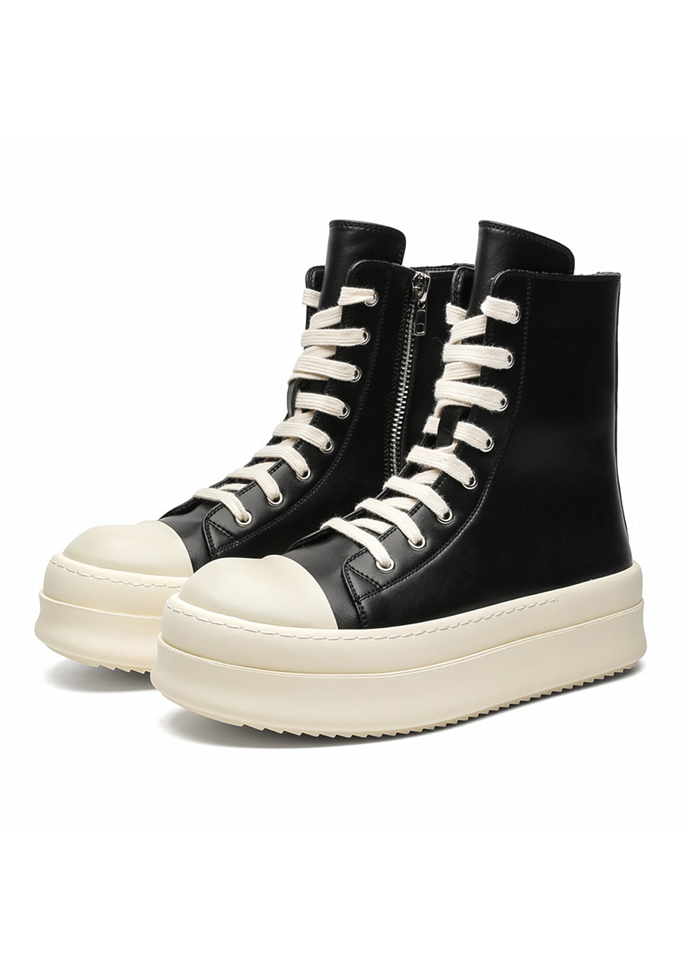 SIDE ZIP HIGH-CUT PLATFORM SNEAKER BEDES4547