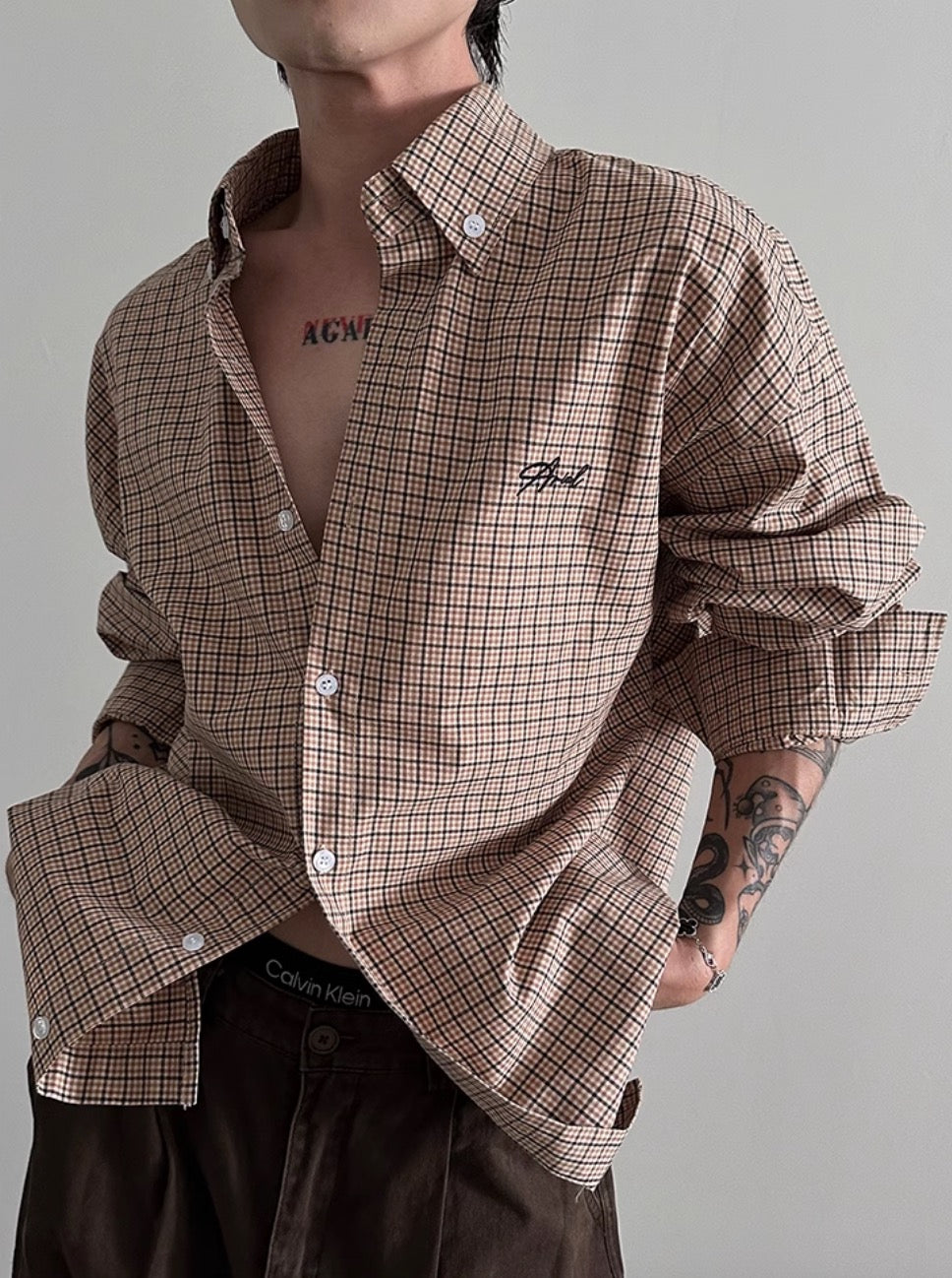 PLAID LONG SHIRT VFDES4257