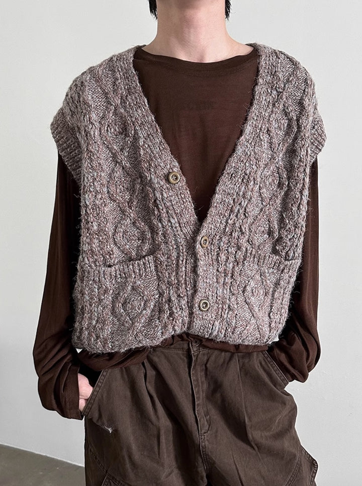 SHORT KNIT VEST VFDES4237