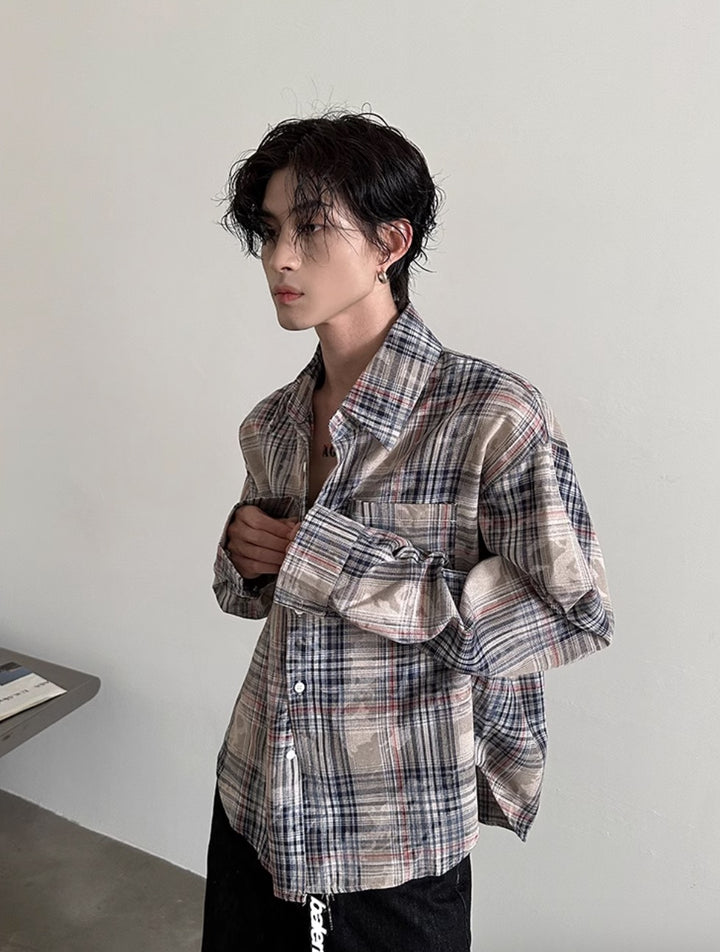 PlAID LONG SHIRT VFDES4313