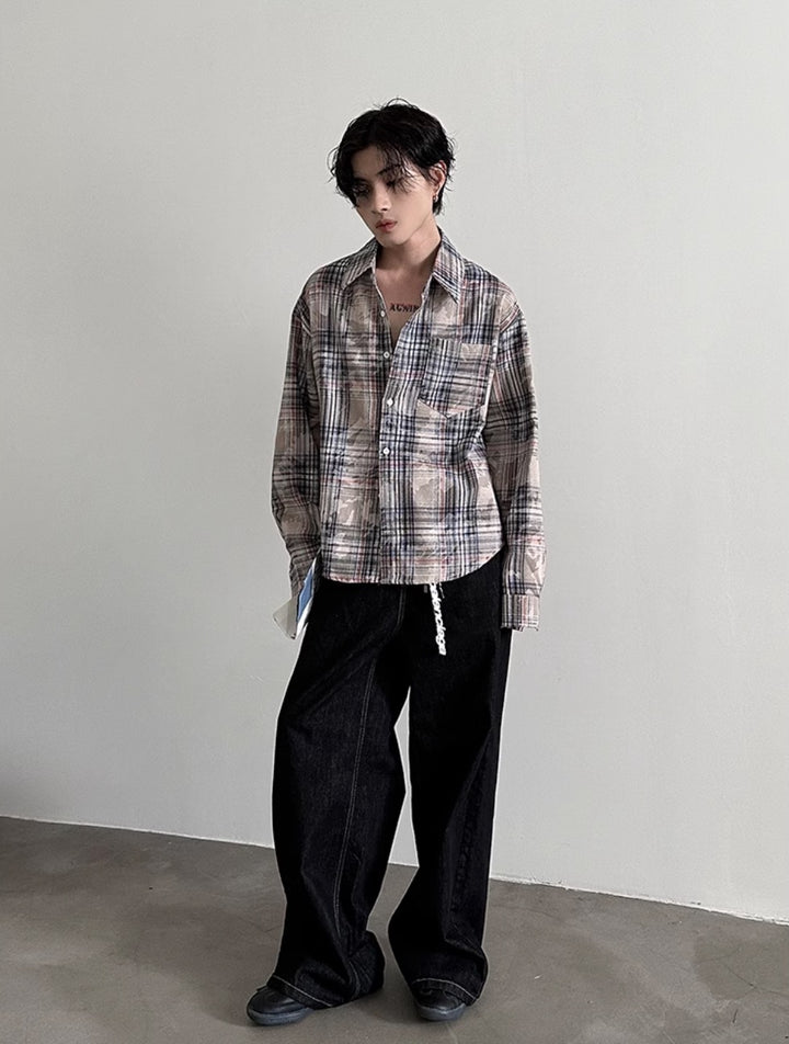 PlAID LONG SHIRT VFDES4313