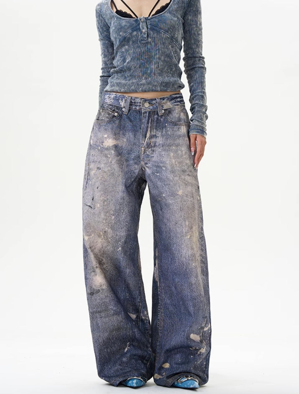 WIDE DENIM PANTS WLDES4325