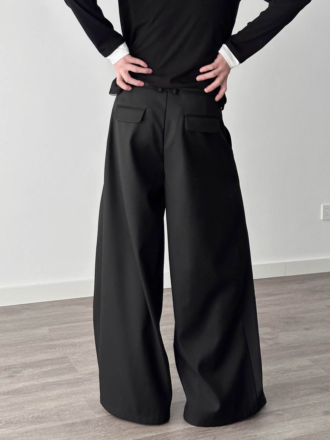 BOX PLEAT WIDE SLACKS BEDES4530