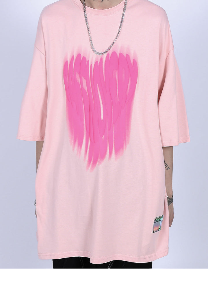 FADED LOGO PRINTED T-SHIRT MNDES4463
