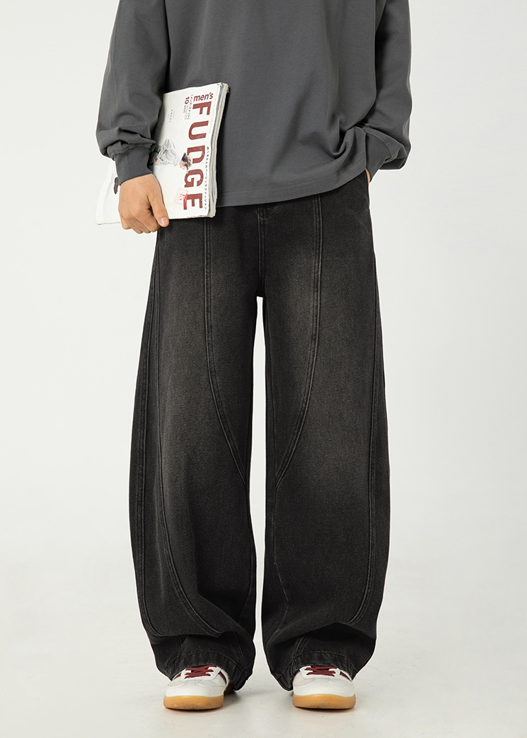 CURVE WIDE DENIM PANTS BEDES4528