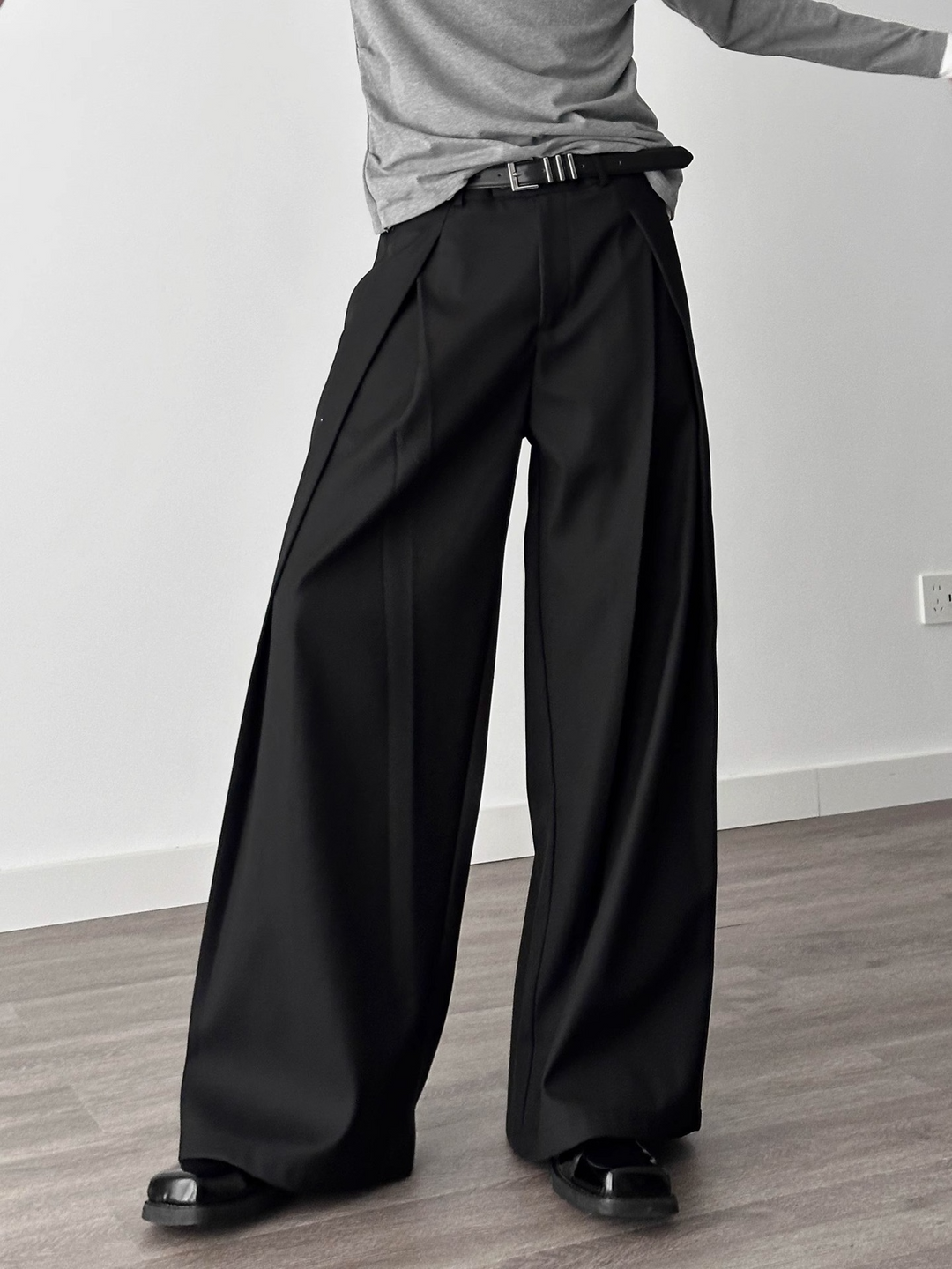 BOX PLEAT WIDE SLACKS BEDES4530