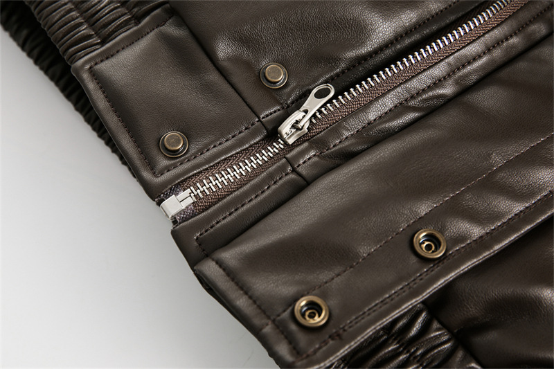 PADDED LEATHER JACKET BEDES4522