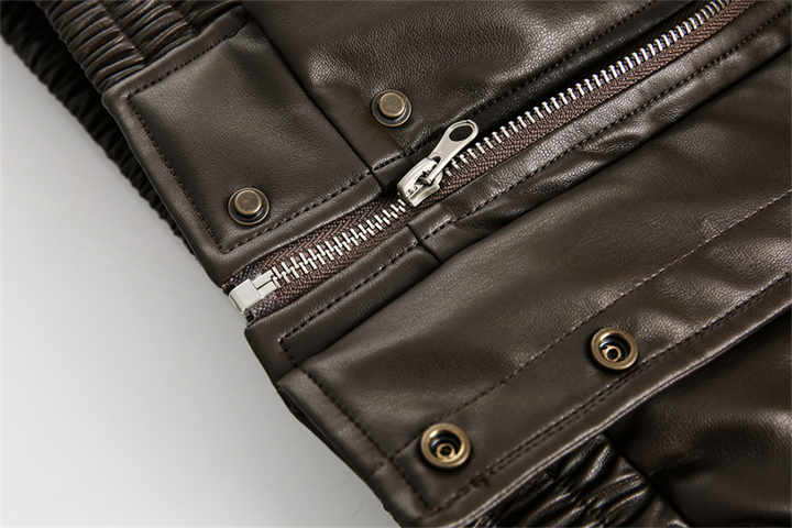 PADDED LEATHER JACKET BEDES4522