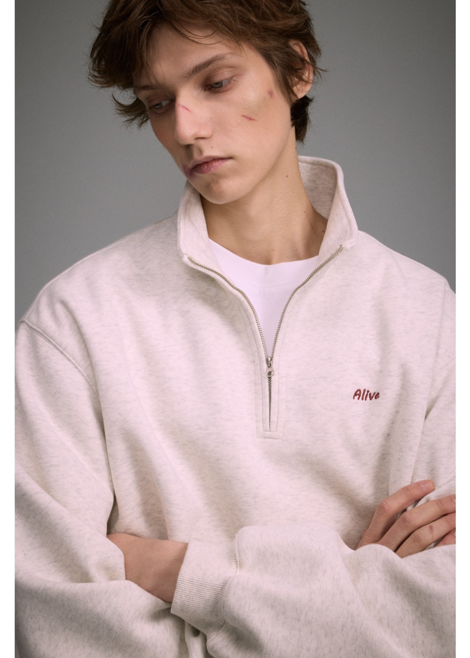 HALF-ZIP SWEAT TOP BEDES4552