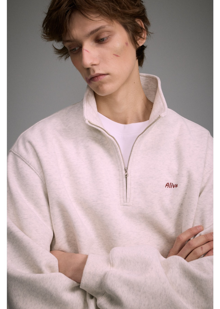 HALF-ZIP SWEAT TOP BEDES4552
