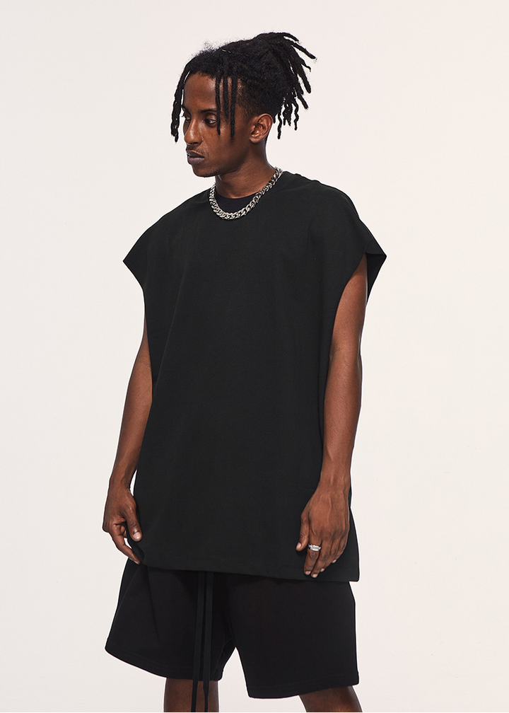 OVERSIZED SLEEVELESS T-SHIRT BEDES4637