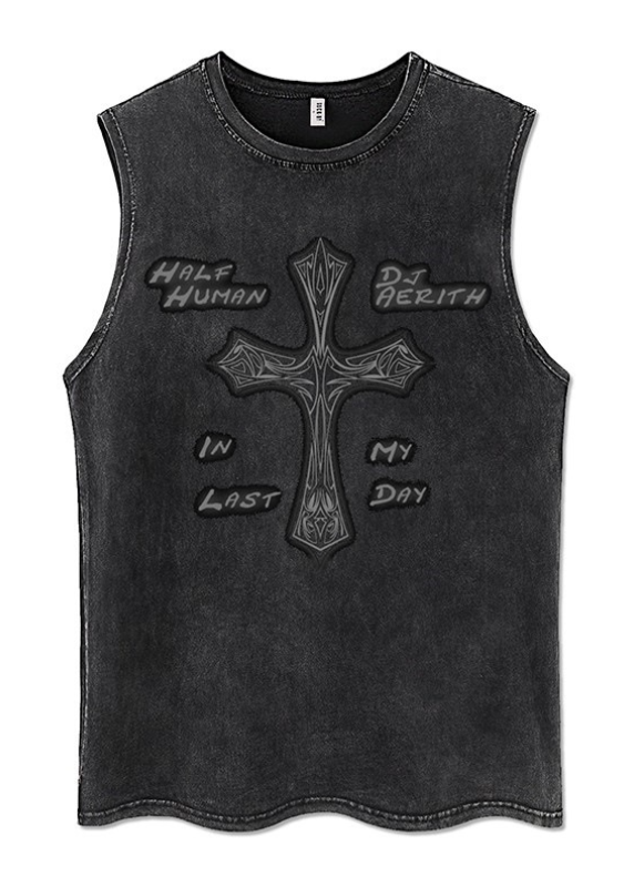 VINTAGE GRAPHIC SLEEVELESS TEE BEDES4693
