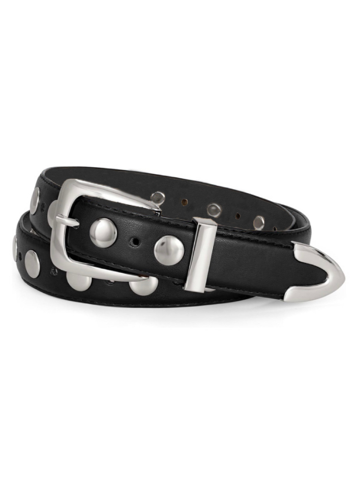 STUDDED LEATHER BELT BEDES4726