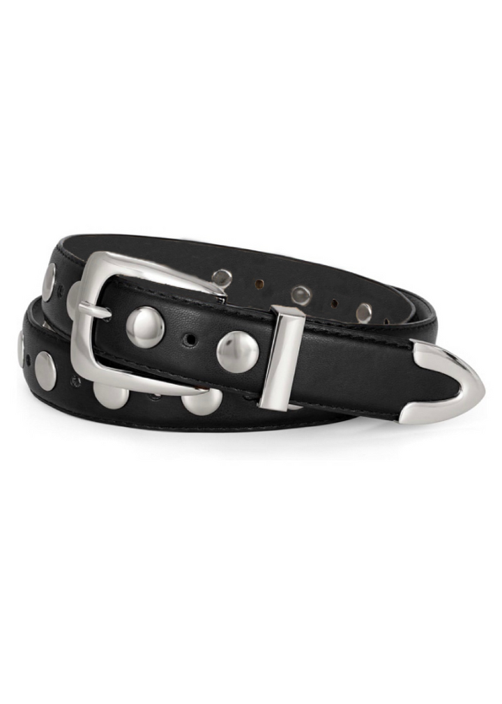 STUDDED LEATHER BELT BEDES4726
