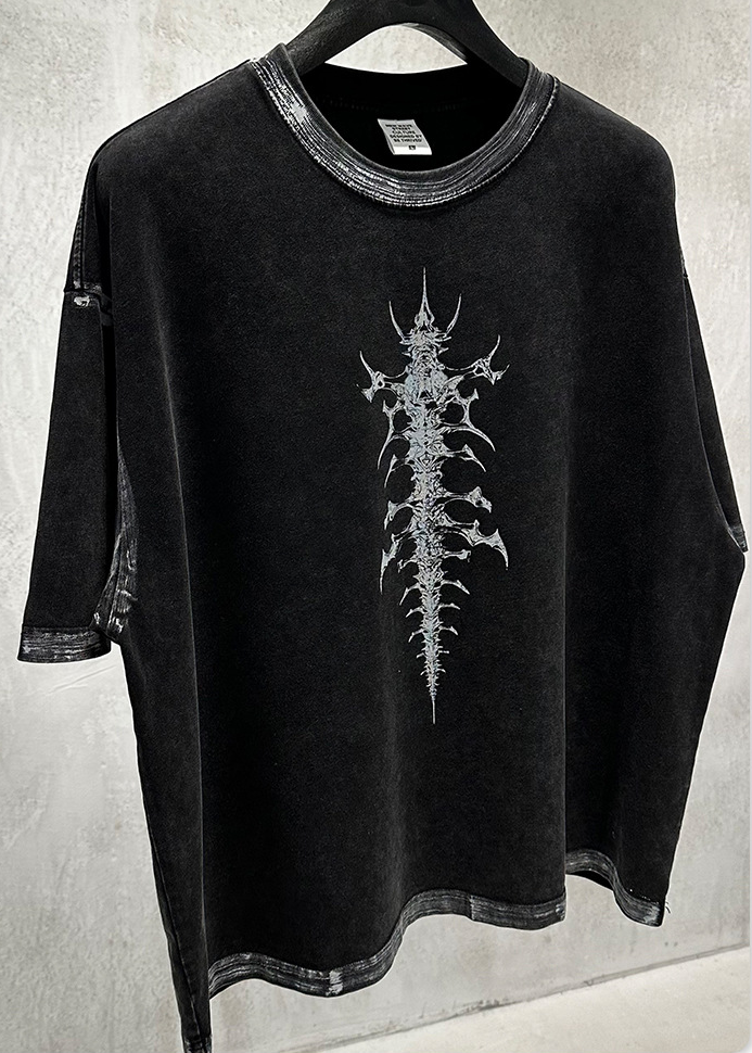 BONE GRAPHIC WASHED T-SHIRT BEDES4635