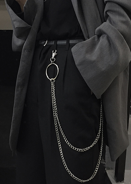 DOUBLE CHAIN O-RING WALLET CHAIN BEDES4715