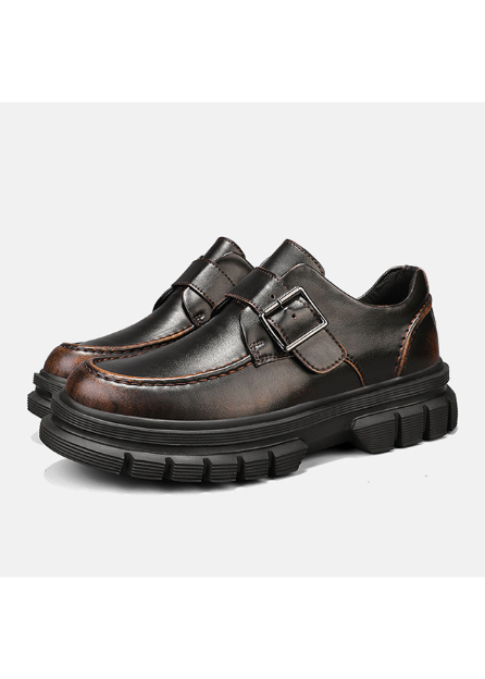 BUCKLE STRAP PLATFORM LOAFERS BEDES4659