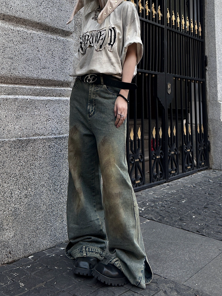 VINTAGELIKE WIDE STRAIGHT DENIM AEDES4557