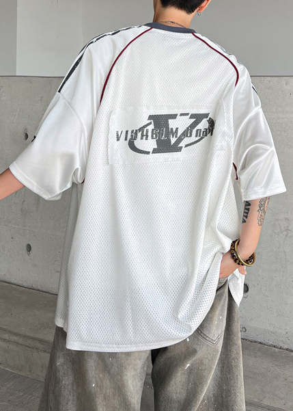NUMBER 07 MESH GAME TEE BEDES4702