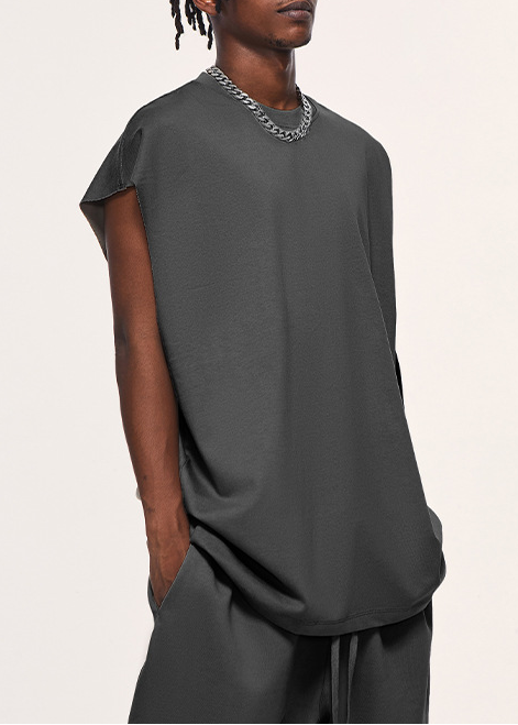 OVERSIZED SLEEVELESS T-SHIRT BEDES4637