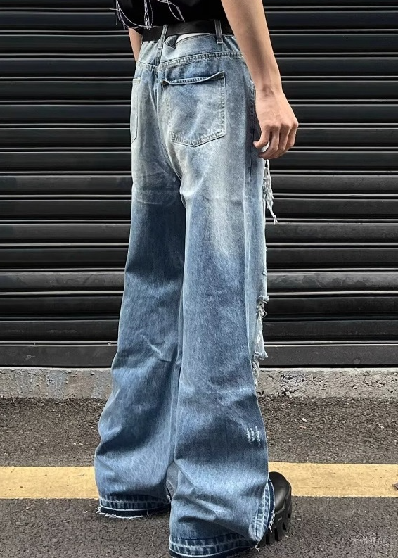 HEAVY DAMAGE FLARE DENIM PANTS BEDES4747