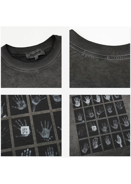HANDPRINT WASHED VINTAGE TEE BEDES4691