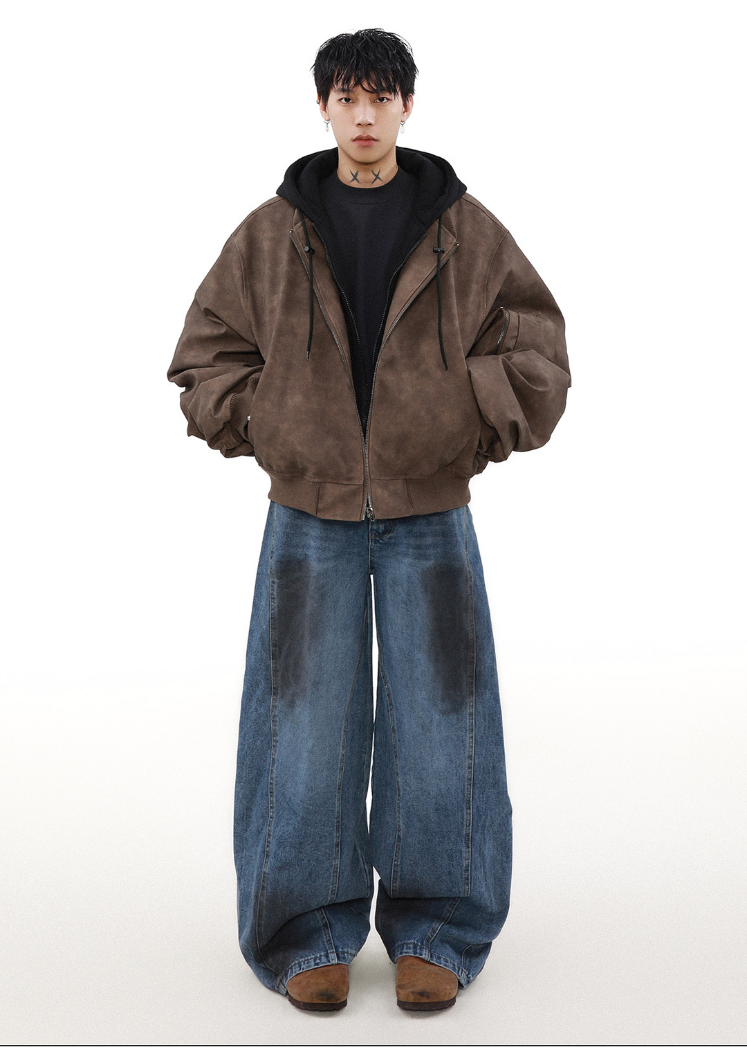 LAYERED HOOD BOMBER JACKET BEDES4537