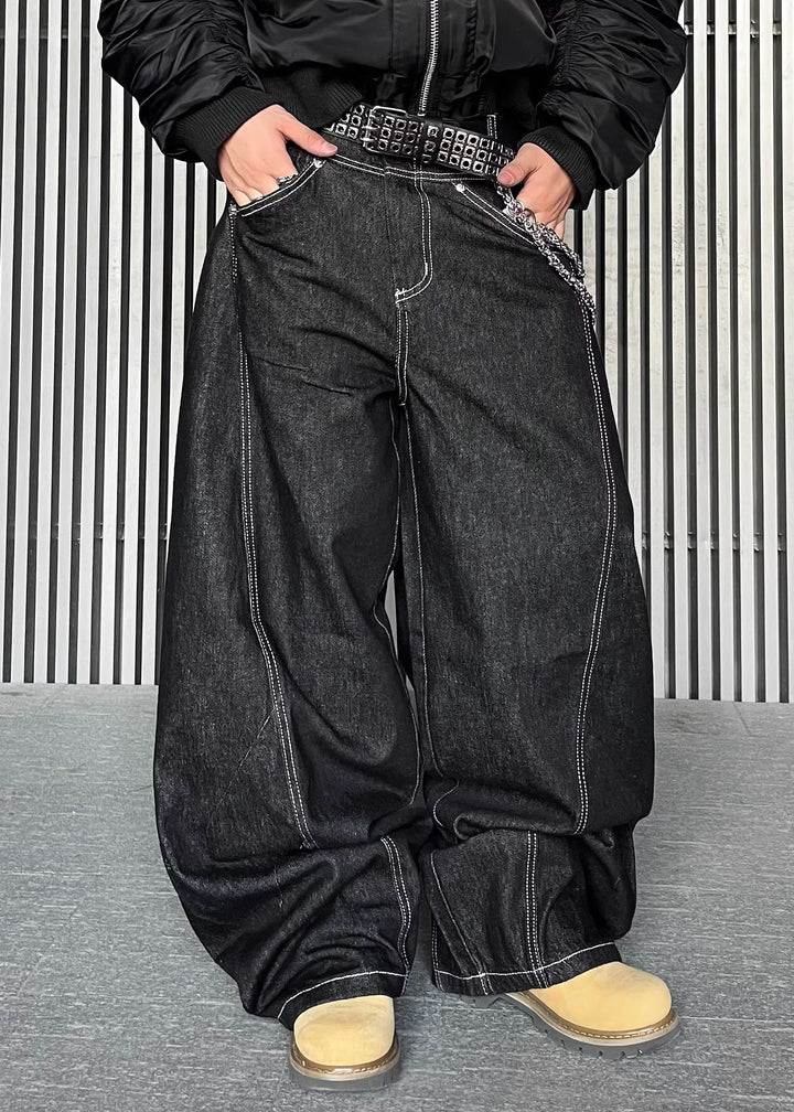 CURVE STITCH WIDE LEG DENIM DFDES4497