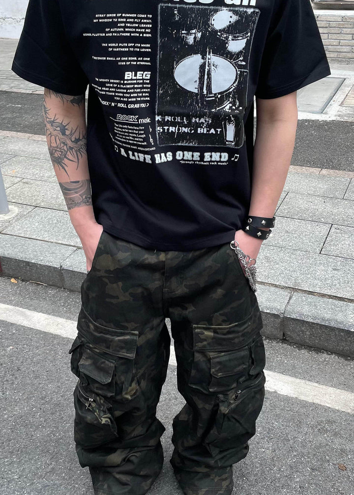 VINTAGELIKE GRAPHIC T-SHIRT DFDES4620