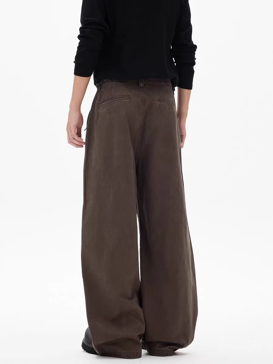 TUCKED WIDE CHINO PANTS BEDES4544