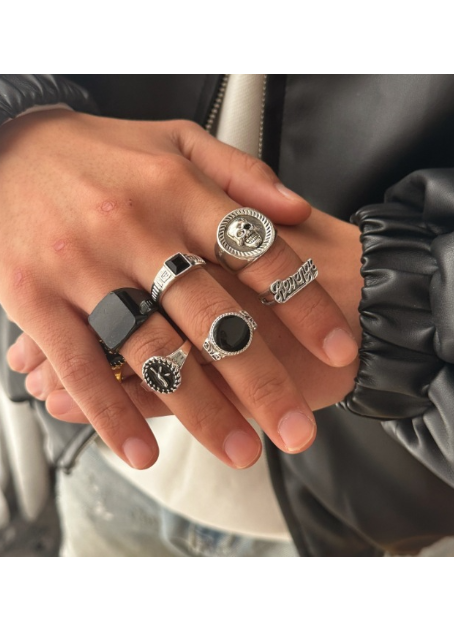 STONE SIGNET RING SET BEDES4736