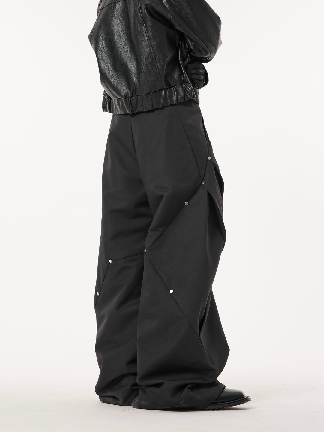RIVET DESIGNED WIDE SLACKS DFDES4445