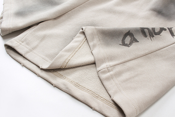 SMOKE DYE LOGO SWEAT SHORTS BEDES4676