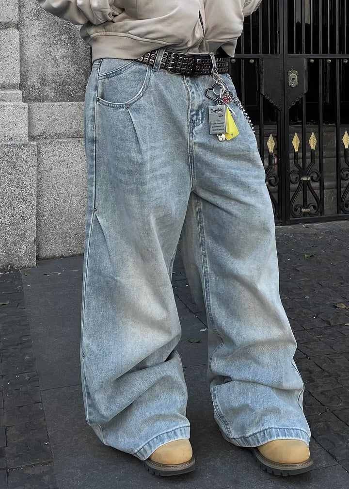 VINTAGE WASH LOOSE DENIM DFDES4495