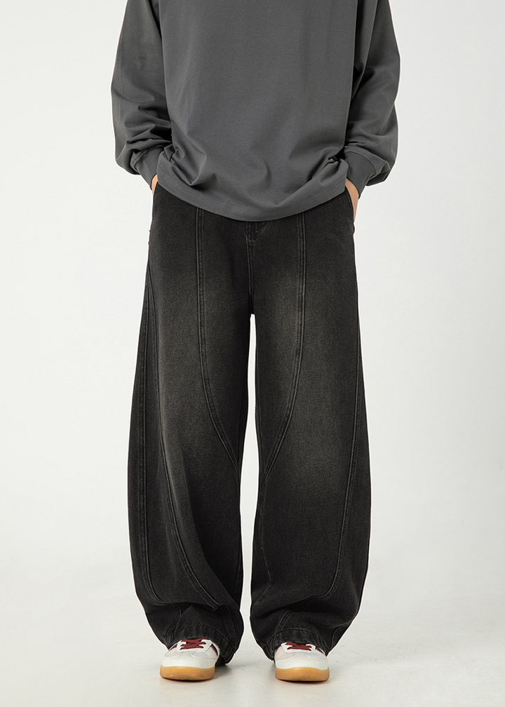 CURVE WIDE DENIM PANTS BEDES4528