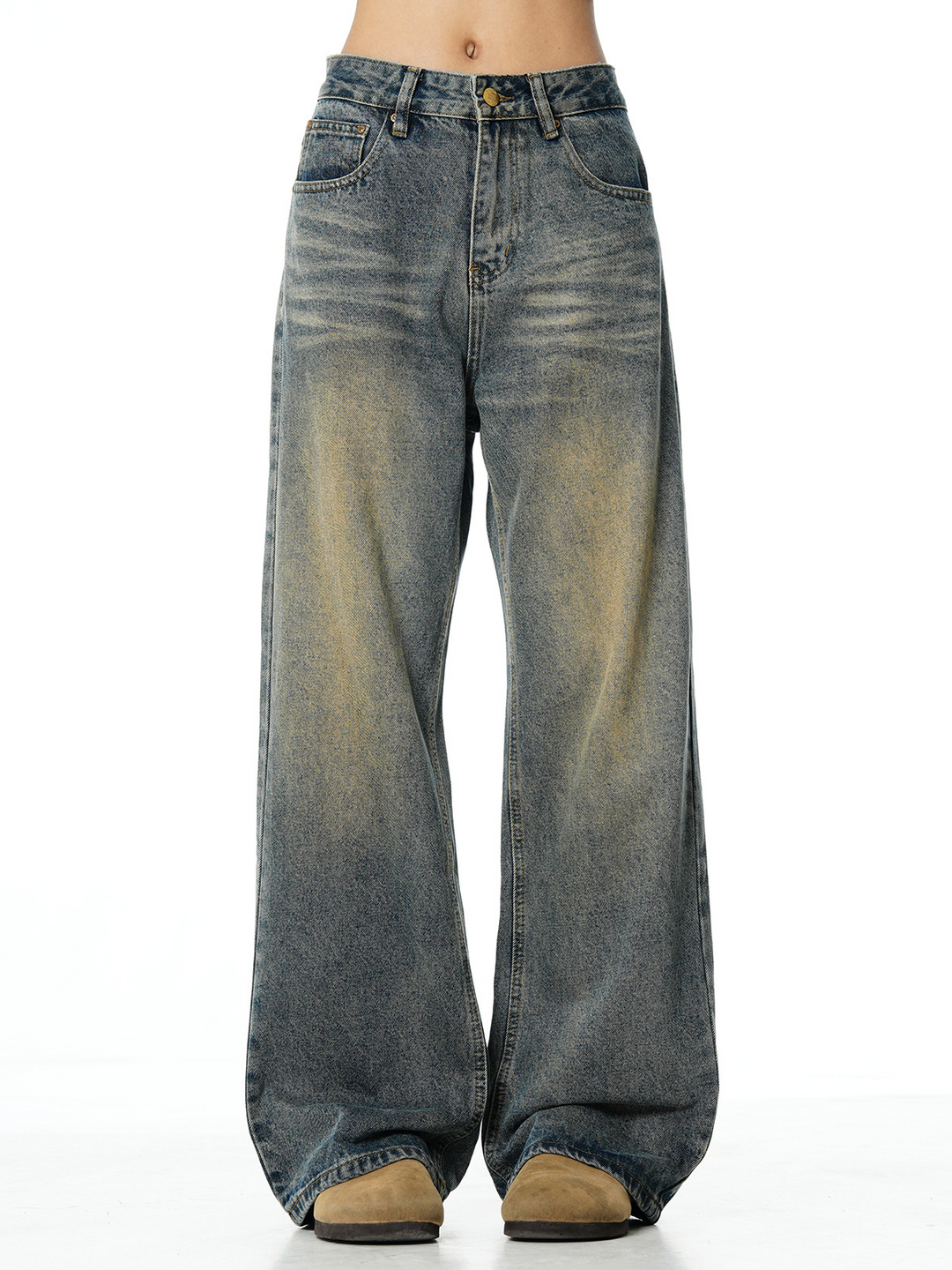 VINTAGE FADE WIDE DENIM PANTS BEDES4544