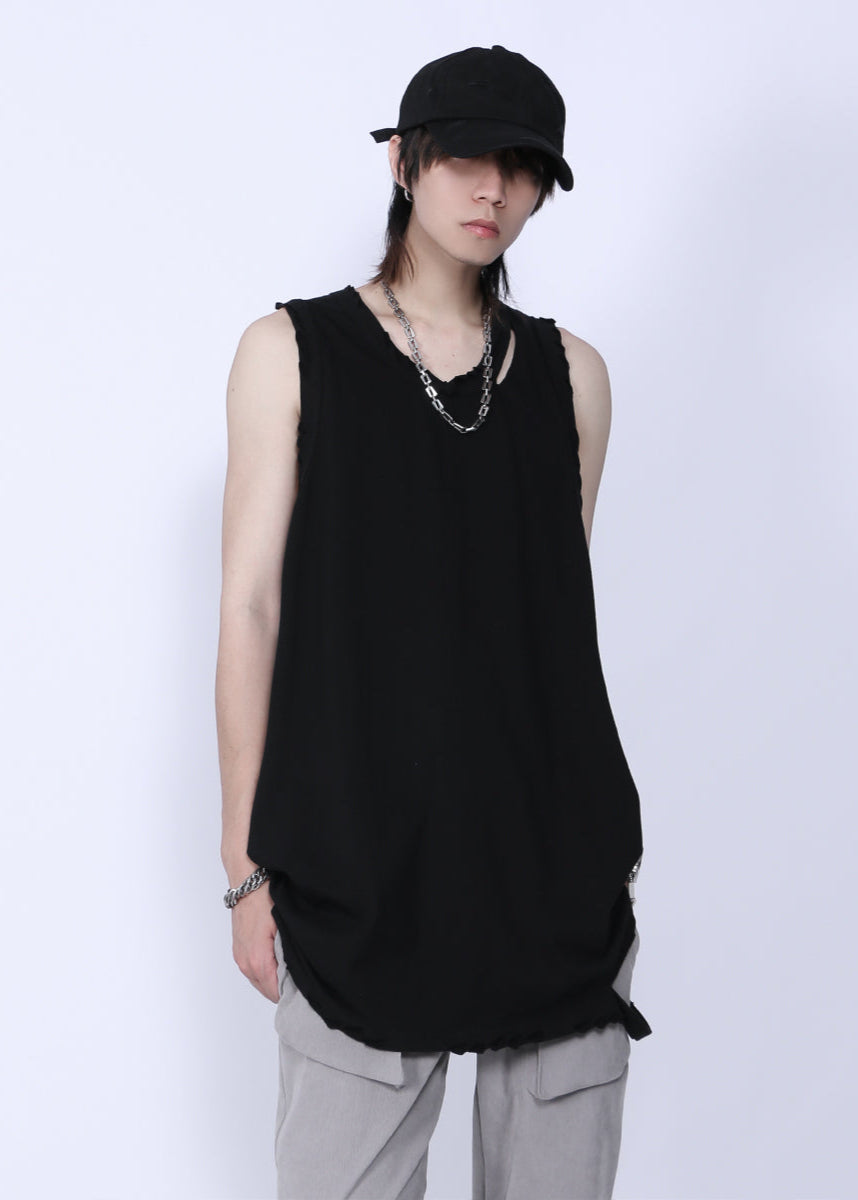 RIPPED TANK TOP MNDES4464