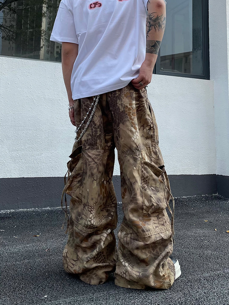SNAKE WIDE CARGO PANTS DFDES4424