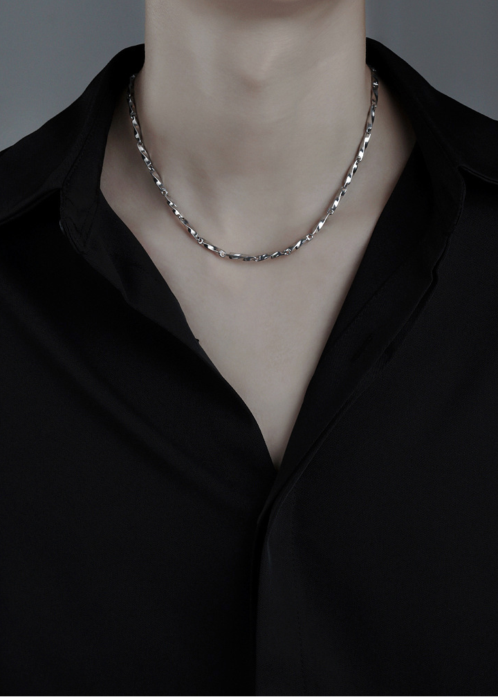 TWIST CHAIN NECKLACE BEDES4585 - Deuku