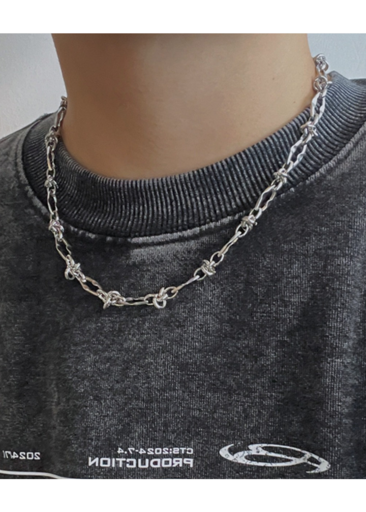 INDUSTRIAL CHAIN NECKLACE BEDES4677