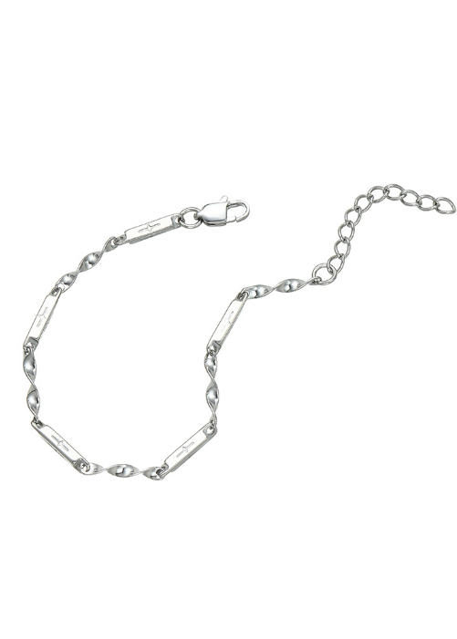 CROSS TWIST CHAIN BRACELET BEDES4587 - Deuku