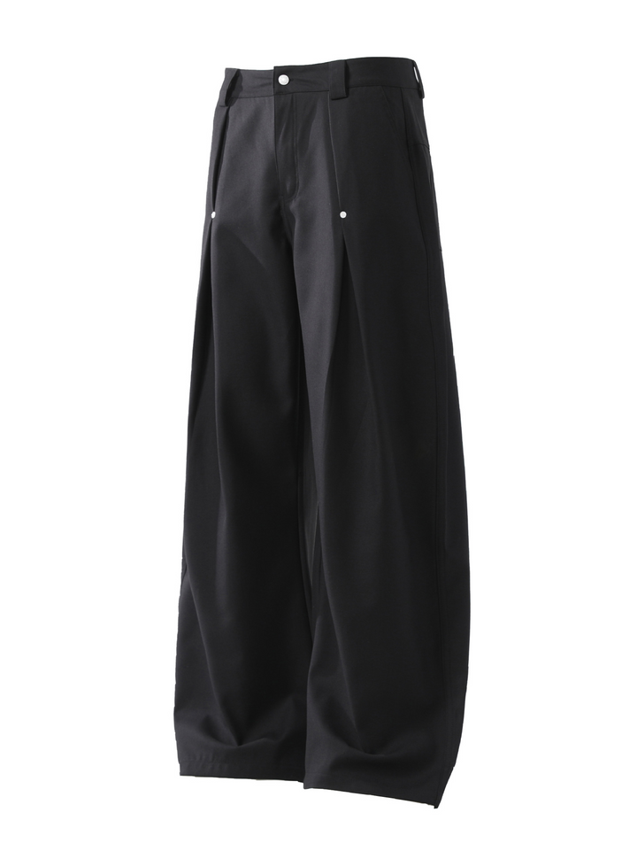 RIVET TUCK WIDE SLACKS BEDES4649
