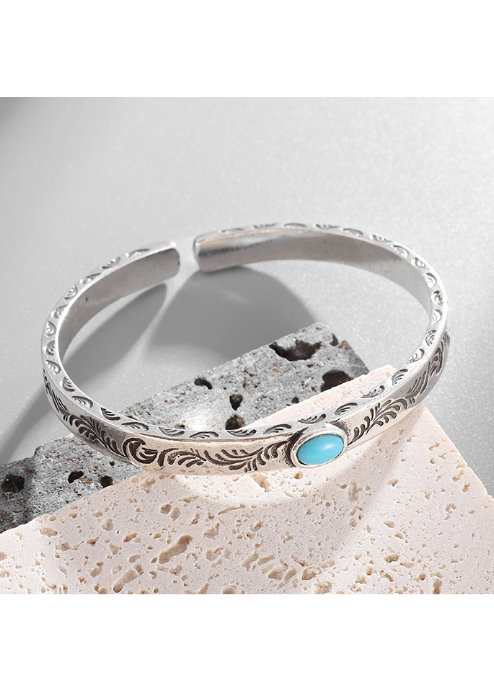 VINTAGELIKE TURQUOISE WESTERN CUFF BUNGLE BEDES4706