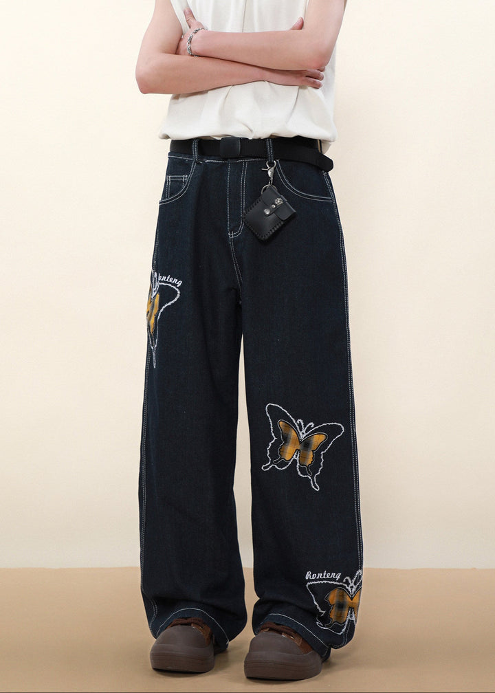 BUTTERFLY WIDE DENIM PANTS AEDES4591