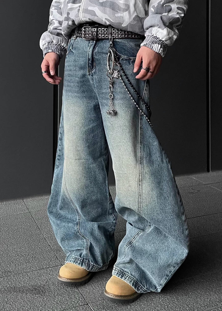 VINTAGE FADE BAGGY DENIM PANTS DFDES4496