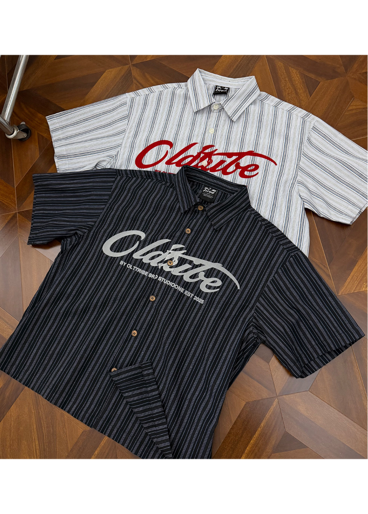 SCRIPT LOGO STRIPE SHIRT BEDES4666