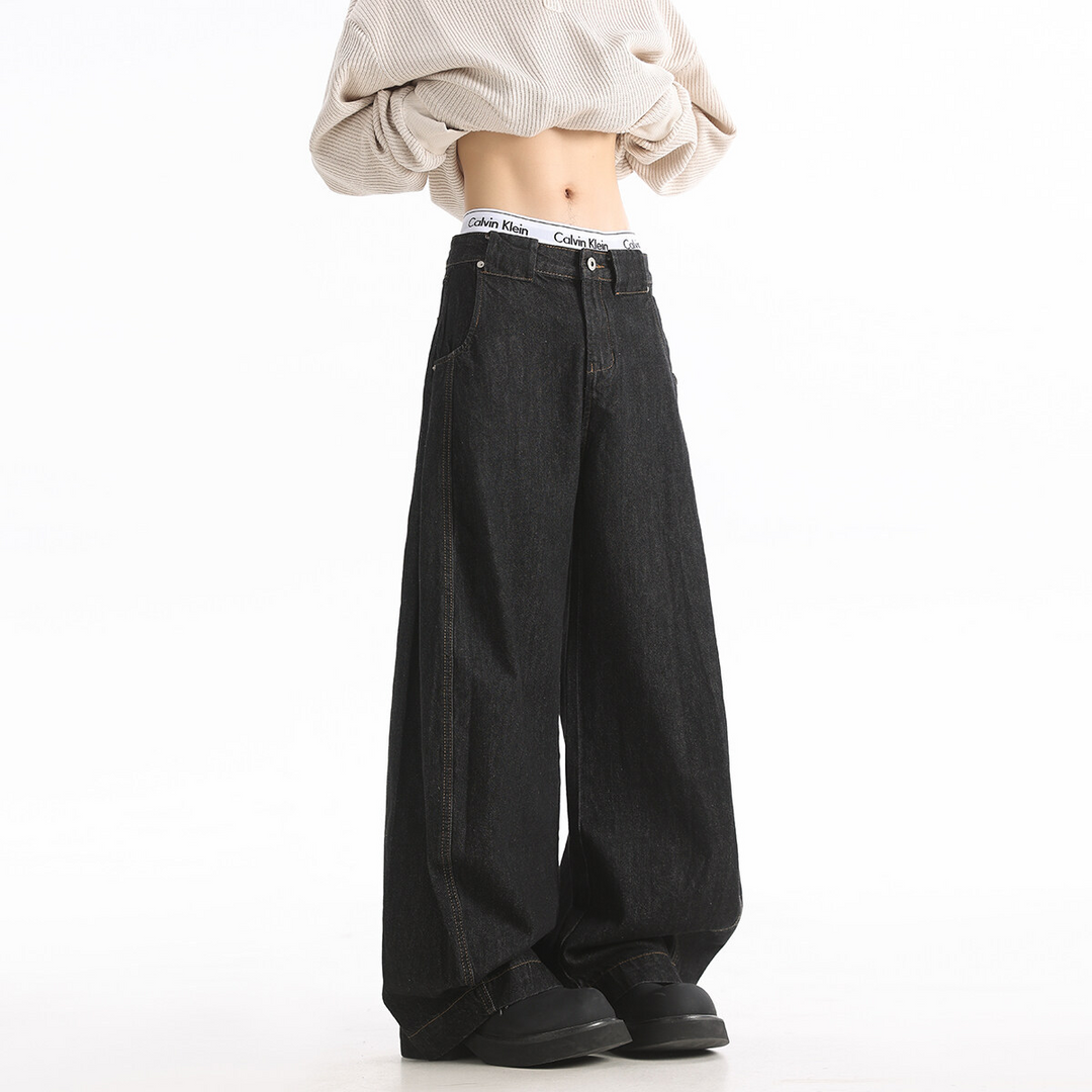 WIDE LEG DENIM PANTS BEDES4551