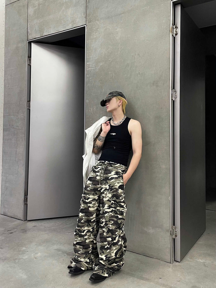 CAMO CARGO PANTS DFDES4437