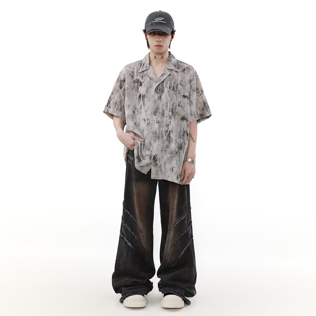 PATTERNED SHORT SLEEVE SHIRT MNDES4452